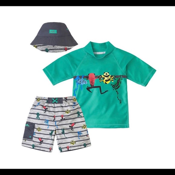 UV Skinz Kids 3 piese Swim Set, Frog - Picture 1 of 7